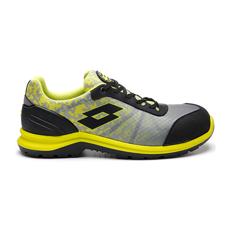 Lotto Hit 400 S1p Zapatos De Seguridad Hombre - Plateadas/Negras/Amarillo - Colombia MGRHQOW-43